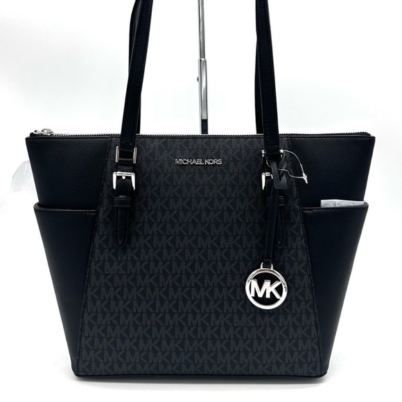 Michael Kors Large Charlotte Tote Bag Black (NWT)
